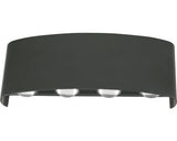 Aplica Cu Led Integrat Ray C 8w 680 Lumeni, Pentru Exterior Ip44, Negru