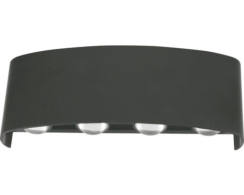 Aplica Cu Led Integrat Ray C 8w 680 Lumeni, Pentru Exterior Ip44, Negru