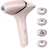 Epilator IPL PHILIPS Lumea Seria 9000 BRI957/00, 450.000 de pulsatii, 4 accesorii, senzor SmartSkin, Acumulator, Roz
