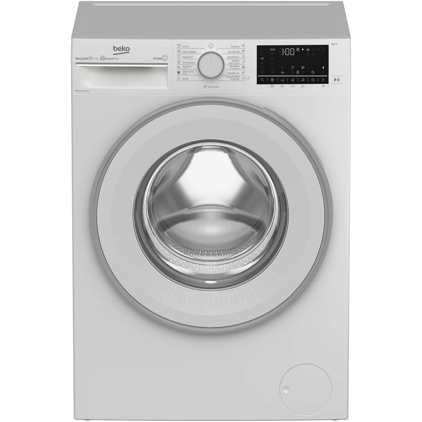 Masina de spalat rufe Beko B3WFU782CWB, 8 kg, 1200 RPM, Clasa C, Motor ProSmart Inverter, SteamCure, AddXtra, Alb