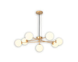 Lustra Helia G9 Max. 7x4w, Inaltime 120cm, Auriu