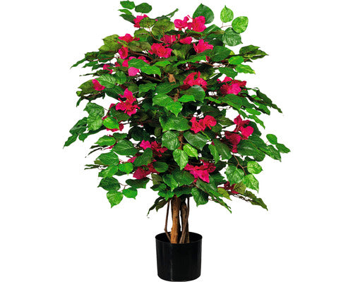 Planta Artificiala Bougainvillea In Ghiveci H 100 Cm Rosu