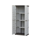 Dulap plastic 2 usi ArtPlast inalt, balamale de otel si 3 rafturi reduse 700x390x1650mm