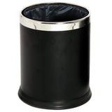 Cos gunoi cu pereti dubli, 10 l, negru