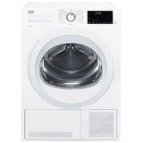 Uscator de rufe Beko DS8139TX, Condensare, 8 kg, 15 programe, Auto Anti-Sifonare, Optisense, Aquawave, Freshen up, Clasa B, Alb