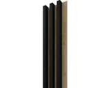 Panou Riflaj Decorativ Linea Slim 3 Stejar Negru 3x15x265 Cm
