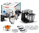Robot de Bucatarie BOSCH Mum Seria I 2 MUMS2VM40, Vas 3.8l, Blender 1.25l, 900W, 7 Trepte Viteza, Negru-Argintiu
