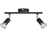 Sina Spoturi Limbali Gu10 Max. 2x50w, Metal/negru