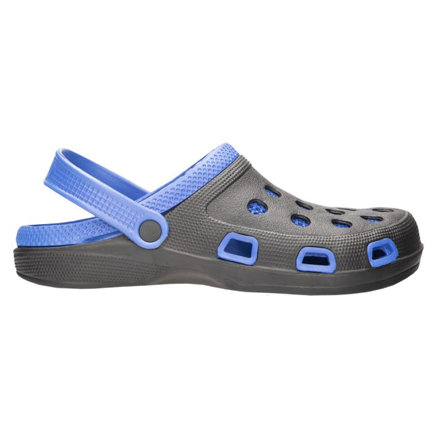 Papuci tip crocs MARINE, culoare negru - albastru, marimea 40