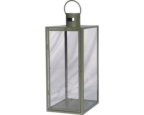 Felinar Din Metal Lafiora 22x22x55 Cm, Verde