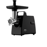 Masina de tocat carne Tefal HV7 Plus 6 in 1 NE553838, 2000 W, 2.8 kg/min, accesorii pentru kebbe, carnati, suc de rosii, 3 grile din inox, functie reverse, negru