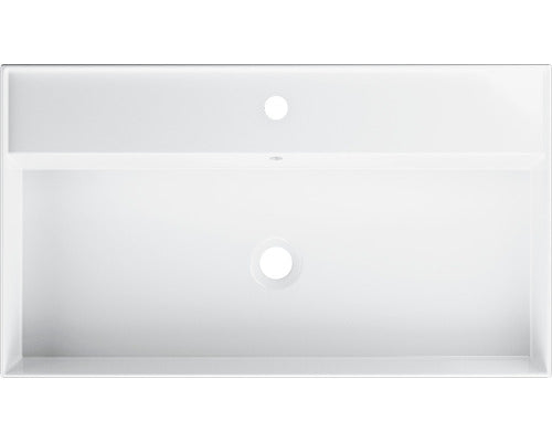 Lavoar ceramica Jungborn Quattro 81 cm alb lucios