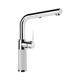 Baterie bucatarie cu dus extractibil SC-540, 2 tipuri de jet, cartus ceramic, Cristalite Croma, gri