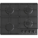 Plita incorporabila GORENJE G640EB, gaz, 4 arzatoare, Negru