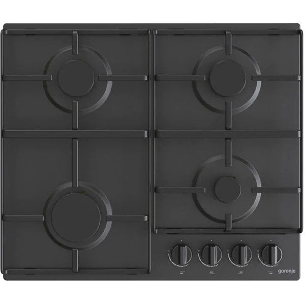 Plita incorporabila GORENJE G640EB, gaz, 4 arzatoare, Negru