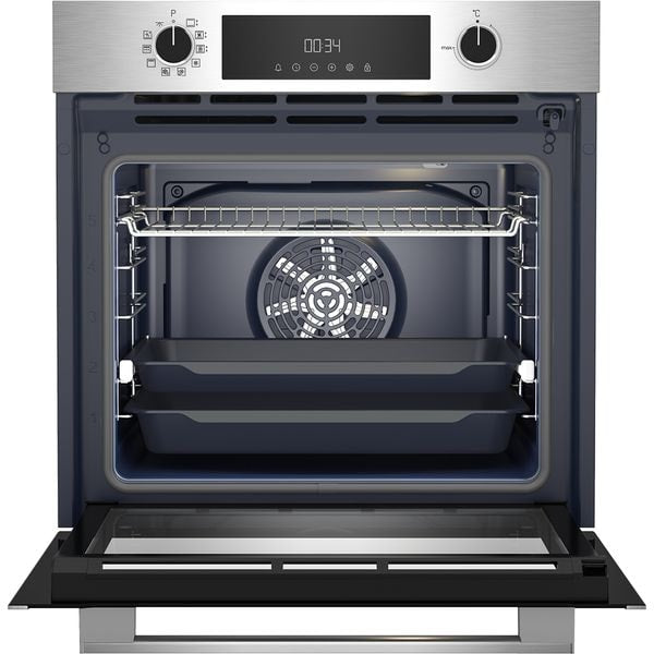 Cuptor Incorporabil GRUNDIG GEBM11300XMPF, Electric, Autocuratare Pirolitica, 72 l, Clasa A+, Inox Antiamprenta
