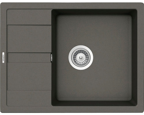 Chiuveta Bucatarie Cu O Cuva Schock Ronda D-100l 65x50 Cm, Cu Picurator, Reversibila, Cristalite Asphalt