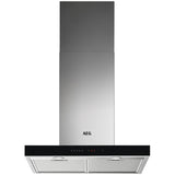 Hota incorporabila decorativa AEG DBE5660HB, Putere de absorbtie 720 mc/h, Conectivitate plita, Control electronic, Filtre aluminiu lavabil, Clasa A, 60 cm, Inox