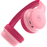 Casti wireless pentru copii, Moto JR 300, roz