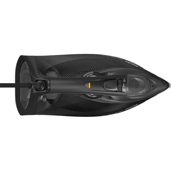 Fier de calcat Philips Azur DST7511/80, 3200W, debit de abur de 55g/min si jet de abur de 260 g, talpa SteamGlide Elite, rezervor de 300ml si sistem de curatare automata cu rezervor integrat pentru calcar, oprire automata de siguranta, negru