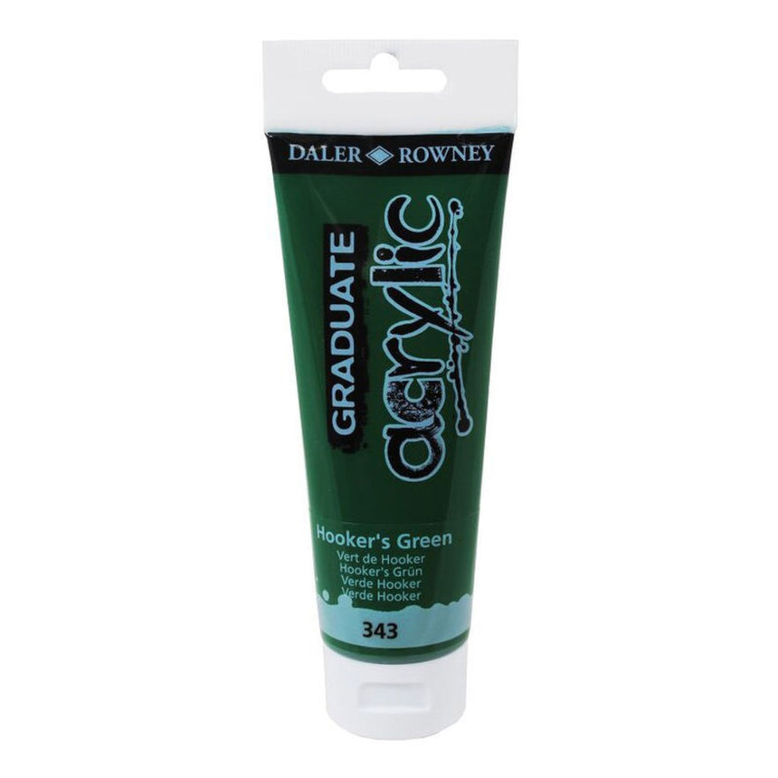 Culoare acrilica Graduate Daler Rowney - Hookers Green - 120 ml