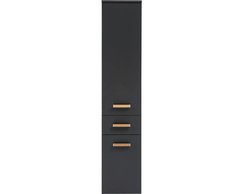 Dulap Baie Inalt Suspendat Duo 330, 2 Usi 1 Sertar, PAL, 32,7x160,1 cm, Antracit