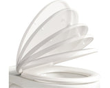 Capac WC ADOB Imola model pisica, inchidere lenta, 44,5-46,5x38,5 cm