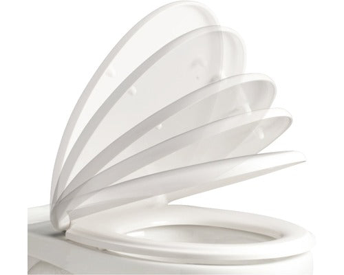 Capac WC ADOB Imola model pisica, inchidere lenta, 44,5-46,5x38,5 cm