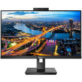 Monitor LED IPS Philips 23.8", Full HD (1920x1080), 75Hz, 4ms, Adaptive Sync, HDMI, Display Port, DVI, VGA, USB, Webcam, Pivot, negru