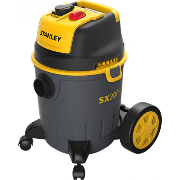 Aspirator umed/uscat Stanley, 1200W, 230V, filtru HEPA, motor electric, roti pivotante