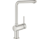 Baterie pentru chiuveta, Grohe, Alama, Minta, Stand, Ciza pivotanta, 360x210 mm, Argintiu