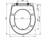 Capac WC Alca Plast A601 Pistachio, duroplast, inchidere lenta, 37x44,5 cm