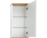 Dulap baie suspendat pelipal Noventa, 1 usa, MDF, 74,5x60 cm, alb
