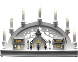 Decoratiune Din Lemn Cu Led Konstsmide 28x10x43 Cm Alb Cald