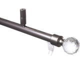 Galerie Simpla Aluminiu, Prindere De Tavan, Ø 20 Mm Inox 100 Cm - Bila Cristal