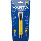 Lanterna LED Varta Outdoor Sports, 5W, 235 lm, 2AA, Galben