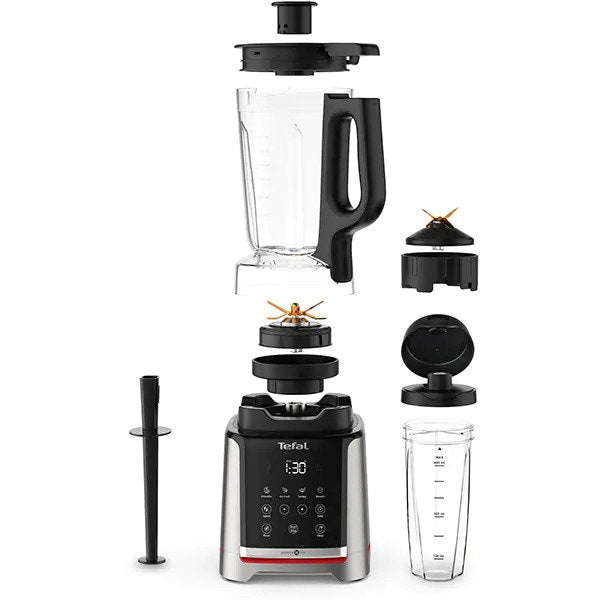 Blender Tefal InfinyMix+ BL91HD31, 1.75l, 1600W, 1 trepta viteza, Argintiu-Negru