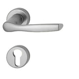 Maner usa interior, Hoppe Milano, cu rozeta pentru cilindru, material aluminiu, culoare argintiu, 119 x 44 mm
