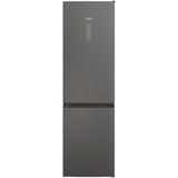 Combina frigorifica Hotpoint HAFC9TO32SK, 367 I, Total No Frost, Clasa E, H 202.7 cm, Negru Argintiu