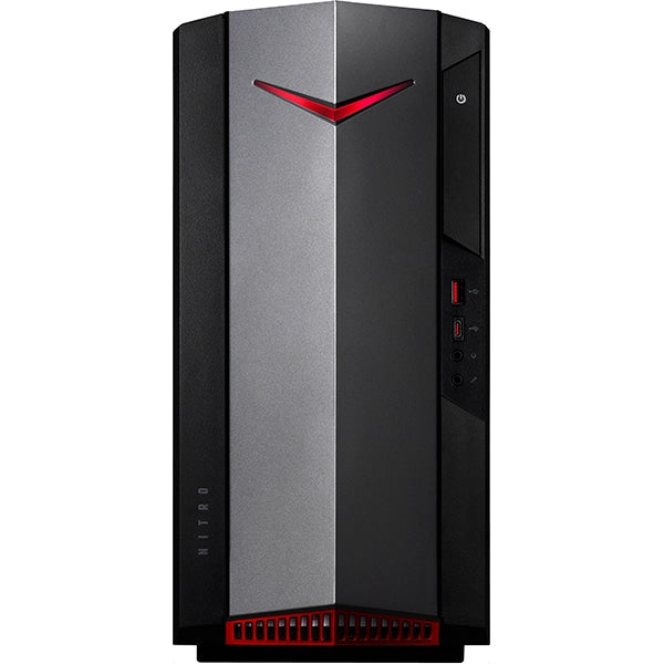 Sistem Desktop Gaming ACER Nitro 50, Intel Core i5-12400F pana la 4.4GHz, 16GB, SSD 512GB, NVIDIA GeForce GTX 1660 6GB, Free Dos, Negru