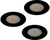 Spot Incastrat Zujar, Ø90 Mm, Negru, Pachet 3 Bucati