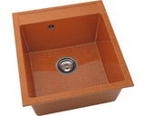 Chiuveta Bucatarie Cu O Cuva Fat Avangard 224 51x46 Cm, Fara Picurator, Marmura Compozita Silver Orange
