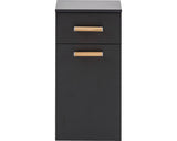 Dulap Baie Baza Suspendat Duo 330, 1 Usa 1 Sertar, PAL, 32,7x67 cm, Antracit