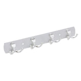 Cuier metalic cu 8 carlige, DecorCasa, 31 x 4 cm
