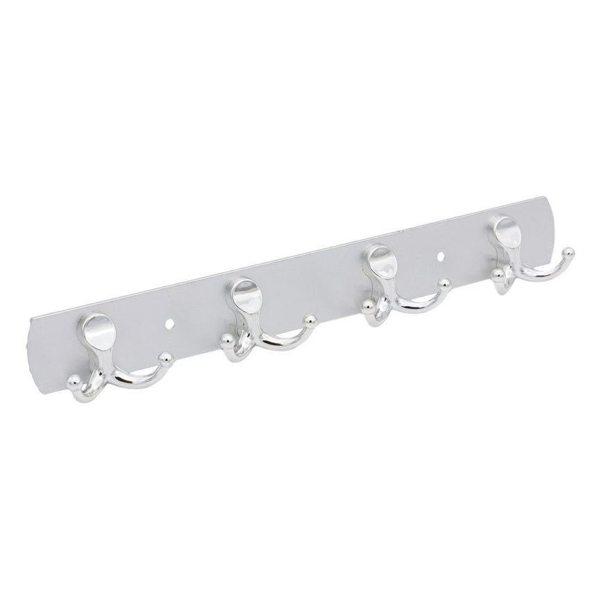 Cuier metalic cu 8 carlige, DecorCasa, 31 x 4 cm