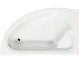 Cada de baie asimetrica pe colt Sanotechnik London 165x95x42,5 cm colt stanga acril alb 416000