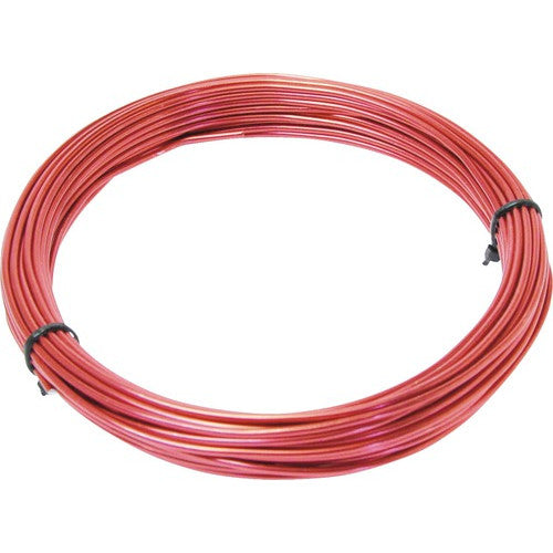 Sarma de aluminiu Pösamo 2mm x 100m, rosu, lacuit