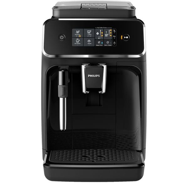 Espressor automat Philips seria 2200 EP2225/10, 1500W, rezervor apa 1.8l , presiune 15 bari, 3 nivele de intensitate a aromei, filtru AquaClean, optiune cafea macinata, negru mat