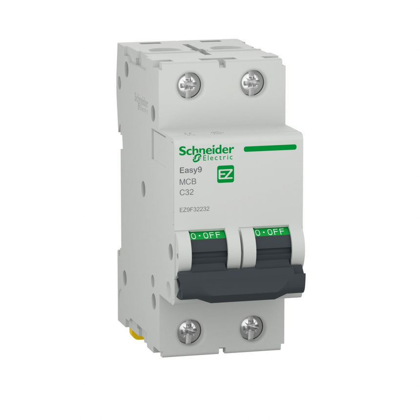 Siguranta automata 2P, 40A, curba de declansare C, capacitate de rupere 4.5kA, Schneider Easy9