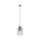 Lustra pendul, Eglo, 1xE27, 20cm, Argintiu